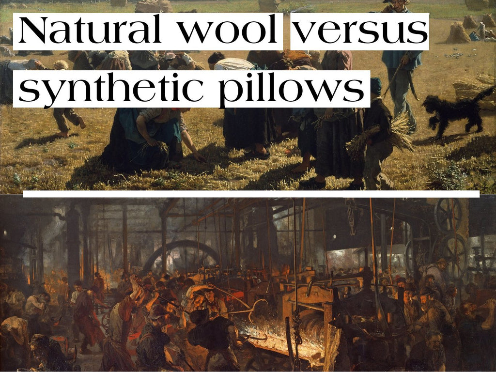 Synthetic pillows (memory foam), and why you should use wool instead.